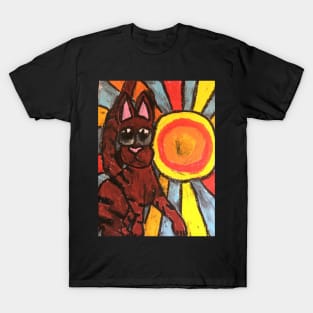 Sunburst cat T-Shirt